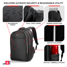 Load image into Gallery viewer, Laptop Backpack | Waterproof Backpack | Black Backpack 
