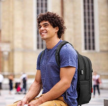 Load image into Gallery viewer, Laptop Backpack for Business & Travel. Men - Women SWISS Design with USB 17"