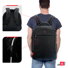 Load image into Gallery viewer, Laptop Backpack for Business &amp; Travel. Men - Women SWISS Design with USB 17&quot; all4way
